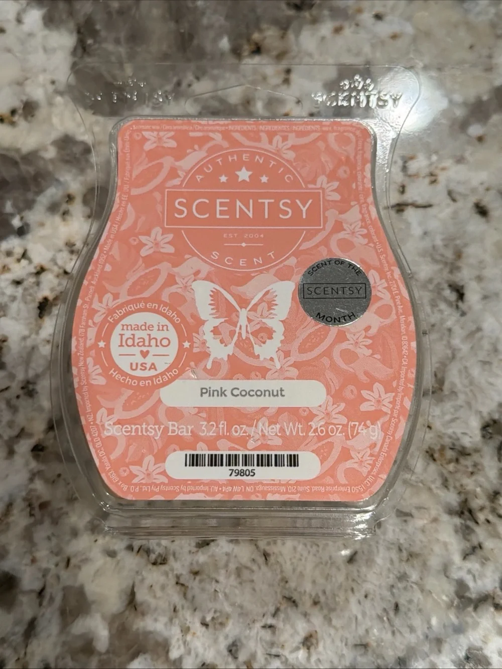 Scentsy Pink Coconut Wax Bar
